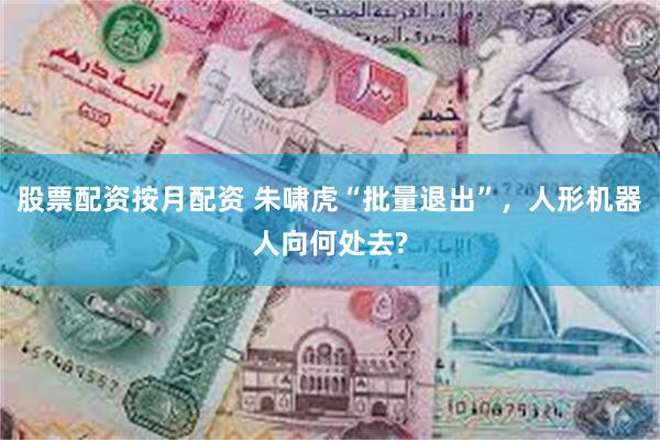 股票配资按月配资 朱啸虎“批量退出”，人形机器人向何处去?