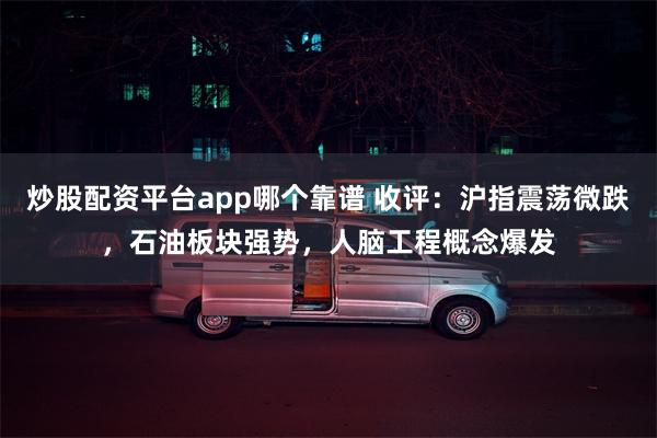 炒股配资平台app哪个靠谱 收评：沪指震荡微跌，石油板块强势，人脑工程概念爆发
