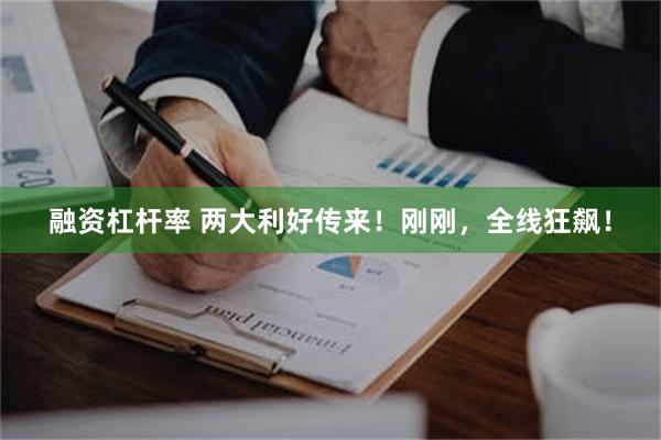 融资杠杆率 两大利好传来！刚刚，全线狂飙！